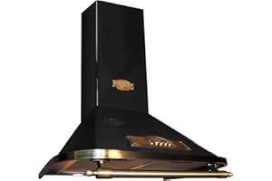 Kaiser Empire A 6315 EmECO ekskluzywny designerski okap kuchenny retro 60 cm czarny • okap kominowy klasa energetyczna A • okap wyciągowy / obieg powietrza • 910 m³/h montaż ścienny pokrywa wraz z