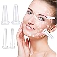 Hodaqe 4 PCS Facial Cupping Set for Face Silicone Cupping Cups Massage Set Cupping Therapy Cups Face Lift Cups Vacuum Suction Cup