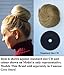 SUPER BUN - BIG STYLED 30% LARGER "AIRLINE STEWARDESS" BUN - 60's LOOK - IN DARK BLONDE MIX