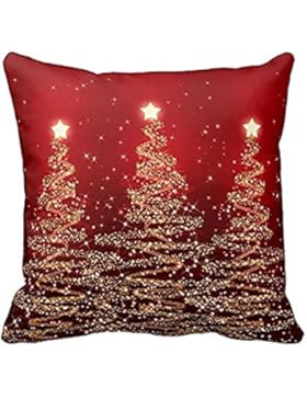 AMUSTER Merry Christmas Weihnachten Sofa Bett Home Decor Kissen Fall Kissenhülle Bettwäsche Square werfen Flachs...