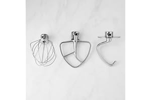 WELIKEKITCHEN Zestaw akcesoriów ze stali nierdzewnej 5KSM5TH3PSS do robota kuchennego KitchenAid 5KSM45-5KSM185