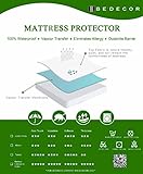 Bedecor® Matratzenschoner Wasserdicht Wasserundurchlässige Matratzenauflage Baumwolle 140×200 cm Original OEKO-TEX® - 5