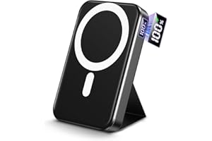 GXORUL Powerbank für Magsafe, Magnetische Power Bank, PD 22.5W Schnellladung Kabellose Powerbank mit USB-C-Eingänge＆Ausgang und LED-Display für iPhone 16/15/14/13/12/Pro/Pro Max Serie