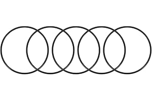sourcing map Junta Tórica, 5x Juntas Tóricas de Nitrilo, OD 130mm ID 125,2mm Ancho 2,4mm, Métrico Sellado Juntas de Goma Redondas, Arandelas de Goma Surtidas para Grifos Cocina y Fontanería