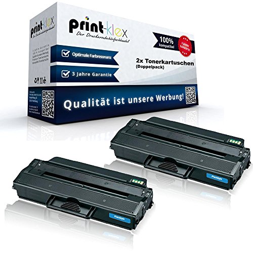 2x Alternative Tonerkartuschen für Samsung SCX4726FN SCX4727FD SCX4728FD SCX4728FW XXL Black Schwarz MLT-D103L ELS MLT D103S ELS - Color Line Serie