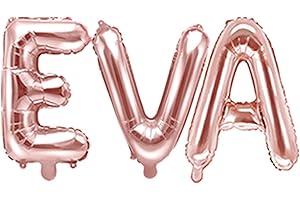 UNKNOW Palloncino FOIL MYLAR ROSA GOLD scritta nome EVA 35 cm