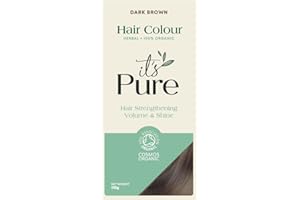 It's Pure Organics Herbal Hair Colour Dye, Dark Brown, 110g