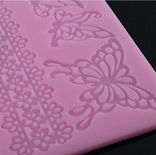 SwirlColor Schmetterlings-Form-Silikon-Spitze-Form-Blumen-Zucker Fondant-Kuchen-Form Weihnachtskuchen decoratin Formen Backen-Werkzeuge - 4