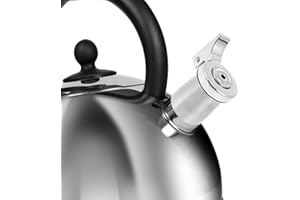 HOMSFOU Buse Sifflante En Acier Inoxydable Pour Bouilloire Remplacement De Bouchon De Sifflet Accessoire De Cuisine Et Portable 5.8X5.6X3.6Cm