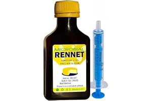 Rennet Microbial Coagulant, 30ml Bottle, add 2ml to 5L (1.32 Gallons) of Fresh Milk