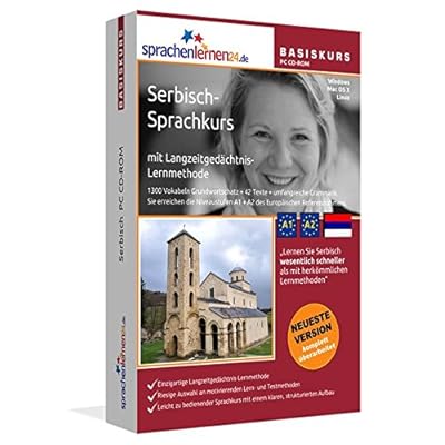 Serbisch-Basiskurs mit Langzeitgedächtnis-Lernmethode von Sprachenlernen24: Lernstufen A1 + A2. Serbisch lernen für Anfänger. Sprachkurs PC CD-ROM für Windows 10,8,7,Vista,XP / Linux / Mac OS X Serbisch-Basiskurs mit Langzeitgedächtnis-Lernmethode von Sprachenlernen24: Lernstufen A1 + A2. Serbisch lernen für Anfänger. Sprachkurs PC CD-ROM für Windows 10,8,7,Vista,XP / Linux / Mac OS X