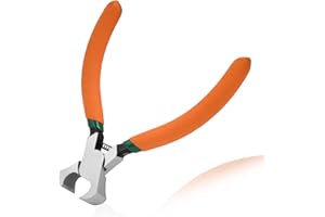 LEONTOOL 4.6" Mini End Cutting Plier | Precision End Nipper for Zipper Install Stops, Wire Cutting & Nail Pulling | Fine Polished High Carbon Steel | Professional Jewelry Making & Shoes Repair Tool