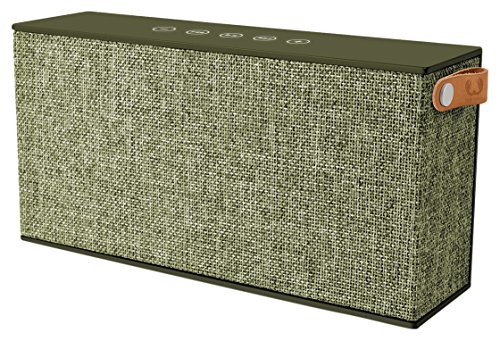 Fresh 'n Rebel Speaker Rockbox Chunk Fabriq Edition, potente altoparlante Wireless portatile 20W, woofer extra Bassi, Tecnologia DSP, Bluetooth, tasti touch, funzione powerbank + vivavoce, in tessuto, verde militare (Army)