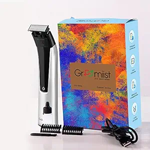 Groomiist Copper Series One Blade Hybrid Trimmer and Shaver CS-1BXL with 90 Minutes Running Time & 0-4MM Trimming Range (Silver and Black)
