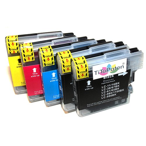 5x Brother MFC 255CW Kompatible Druckerpatronen - Cyan / Magenta / Gelb / Schwarz