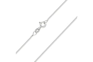 MATERIA BY MATTHIAS WAGNER MATERIA Schmuck feine 925 Silber Panzerkette 1mm - Damen Halskette silber in 40-120 cm verfügbar #K32