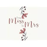 From Miss To Mrs Cute Ring White And Gold Bridal Shower Guest Book And Gift Log Publish Giggias Amazon De Bucher