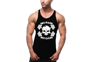 Cabeen NO Pain NO Gain Culturisme Débardeurs Fitness et Musculation Workout Tank Top Stringer