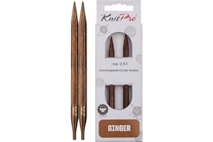 KnitPro Agujas circulares intercambiables de jengibre de 10 cm | 7 mm