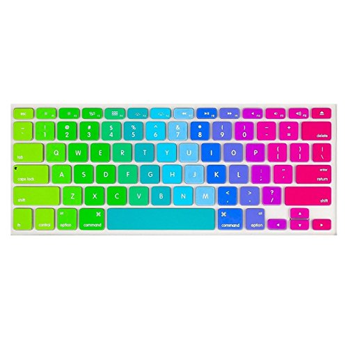 i-Buy Silicone Keyboard Cover Film Sticker for Macbook Air 13 and Pro 13 / 15(No Touch Bar)[USA Layout]- Rabinow