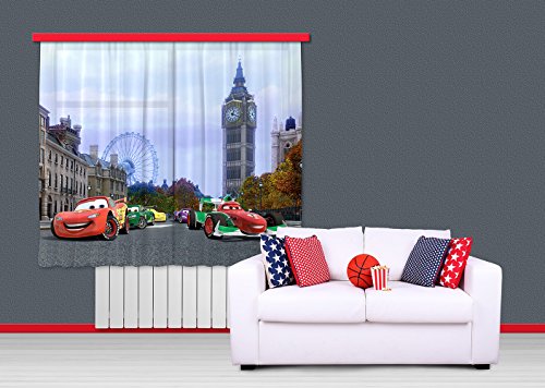Gardine/Vorhang FCS xl 4312, Kinderzimmer Disney Cars - 2