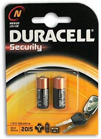 2x Duracell Long Lasting Alkaline Battery 1.5 V LR01 MN9100 Disposable Remote Control Digital Camera Battery