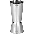 ServEzee Peg Measurer Jigger 30 & 60 ml, Cocktail Shot Glass, Drink Measuring Bar Tool Double Side: 1PC