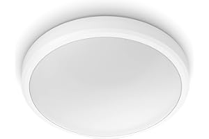 Philips Lighting Lampada da Soffitto LED Doris, Equivalente a 17W, 27K, Non Dimmerabile, Bianco