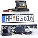 Produktbild HSRpro Rückfahrkamera mit Kennzeichenhalter inkl. Flip Monitor - Bis zu 5 Jahre Garantie. Drahtloser Kabellose Funk oder Kabel Vinbindung für PKW KFZ Auto Bus & Transporter - Rear View Camera Kamera