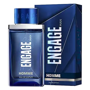 Engage Homme Eau De Parfum for Men, Citrus and Woody, Skin Friendly, 90ml