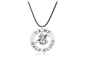 GAUEIOUR Pegasus Necklace - Camp Half Blood Accessory, Fashionable Zinc Alloy Design