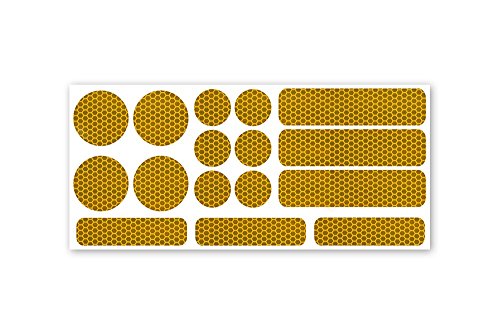 Preisvergleich Produktbild 3M™ Stickerset reflektierend 16 tlg. RA2 gelb selbstklebend