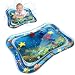 Produktbild Wassermatte,Baby Wasser-Spielmatte kleine Taucher, Lernspielzeug wasserbefülltes Baby-Spielzeug mit beweglichen Schwimmelementen und ein Guckfenstern, Spielzeug ab 6 Monaten [Zwei Stücke] (Blau)