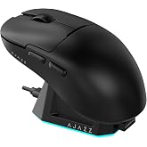 Coverzone AJAZZ AJ159P MC 3 Modlu 1000Hz 12.000 DPI Manyetik Şarj İstasyonlu PAW 3311 Optik Sens&ouml;r Gaming Mouse (Siyah)