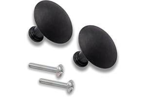 DESCONOCIDO HEMNES - Perillas de metal de 32 mm, tornillos de pieza # 117615 # 119976 (paquete de 2) para accesorios de muebles IKEA