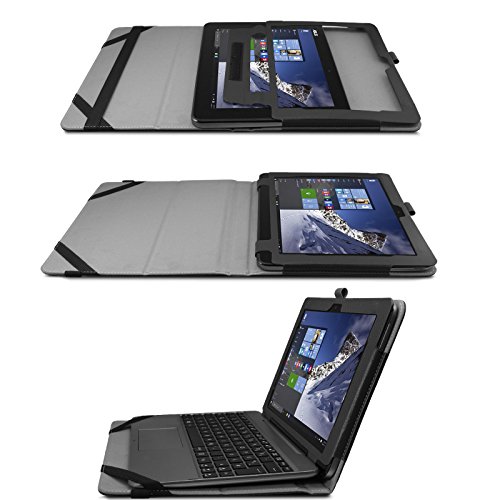ASUS T101HA / Transformer Book T101HA Hülle Case -Infiland Slim Fit Folio PU-lederne dünne Kunstleder Schutzhülle Cover Tasche für Asus T101HA-GR004T / GR001T 10.1 Zoll Tablet-PC 2016 (mit Auto Schlaf / Wach Funktion, Tablet und Tastatur sind nicht entgehaltet)(Schwarz) - 9