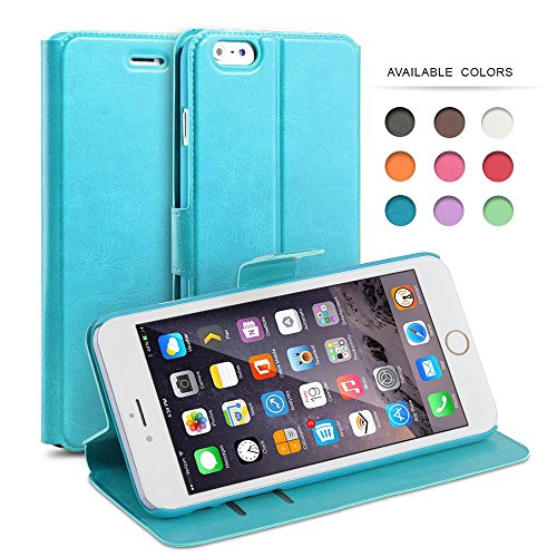 iPhone 6 Flip Case, iPhone 6s Flip Case, TheBlingZÂ® PU Leather Slim Flip Wallet Case Cover for iPhone 6 6s - Blue