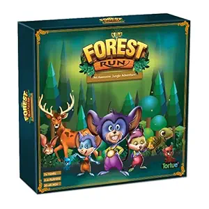 Tortue Forest Run - Awesome Jungle Adventure | Fun Strategy Board Game for Family, Kids, Children (Color- Green)