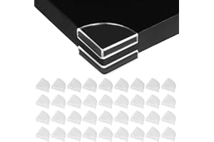 [36 Stück] Schlanke klare Randstoßfänger, Tomorotec Eckenschützer Kantenschutz Eckenpolster für Babysicherheit für Möbel, schlanke Tische, Fenster, Betten und so weiter.