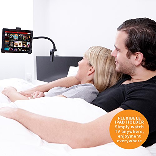 Goos-e® – Tablet Halterung – iPad Halterung – Tablet Ständer – Tabletständer – Tablethalter – Tablet Stand – iPad Pro 9,7″ Halterung – iPad Pro 9,7″ Stand – Halterung für Tablet & E-Reader – 9-10-11 Zoll – STARTPAKET – SCHWARZ - 3