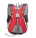Produktbild YA New Outdoor Gear Water-Resistant Kids School Travel Backpack Rucksack Mens Ladies Casual Day-Pack ( Red )