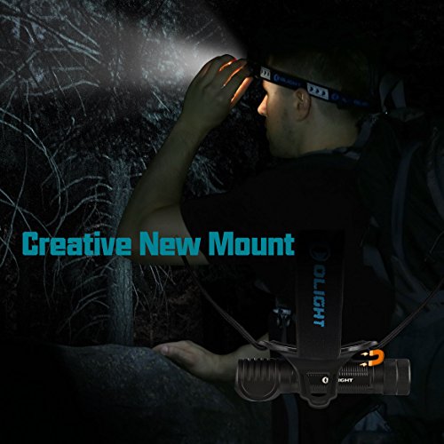 Olight® H2R Nova 18650 LED Stirnlampe Kopflampe Taschenlampe aufladbar mit CREE XHP50 LED Max 2300 Lumen,1 x 18650 3000mAh Akku (neutralweiß, kaltweiß) - 8
