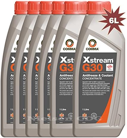 Comma Xstream G30 Antifreeze &amp; Coolant Concentrate COM-XSR1L 6 Litre