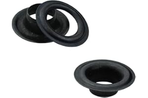 Ista Tools Ösen, Öse DIN 7332,Ø 10mm - 16mm, Messing, Stahl, Edelstahl, Planenöse, Banner (15, 10mm Messing (schwarz) oxidiert)