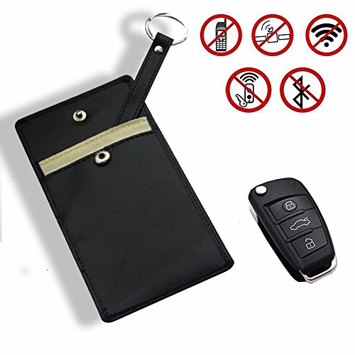 Preisvergleich Produktbild Autoschlüssel, Schlüsselanhänger, Signalblocker, Etui / Tasche / Schutzhülle, Funkblocker, Diebstahlschutz, Kunstleder, Zugangsschlüssel, Handy, RFID-Karte