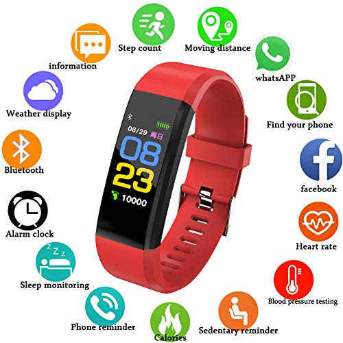 Orologio Fitness Tracker Braccialetto Activity Tracker Impermeabile IP67 Cardiofrequenzimetro da