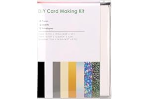 ZINUEEN Insert Cards for Cricut Joy - 12 Pack DIY Card Craft Set with Cards, Inserts, Envelopes - DIY Card Making Kit Card Making in Minutes, Use with Cricut Card Mat, Style 1