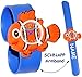 Produktbild alles-meine.de GmbH 3-D Effekt - Kinderuhr / Armbanduhr -  lustiger Fisch / Clownfisch  - incl. Name - mit Silikon Schnapp Armband - Uhr für Kinder & Erwachsene / für Jungen & ..