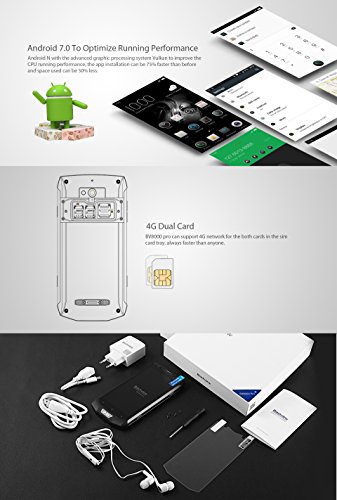 iGET BLACKVIEW GBV8000 Pro Titan Dual SIM 4G 64GB Black, Titanium - Smartphones (12.7 cm (5