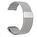 Produktbild VICARA 22mm Pebble Time 2-Uhrenarmband Gear S3 Armband mit Magnet Milanese Schleife Edelstahl-Uhrenarmband für Pebble Time 2 / Pebble Time / Pebble Time / SteelSamsung Gear S3 Frontier/S3 Classic/Moto 360 2nd(Silber)